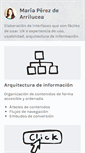 Mobile Screenshot of mariaperezdearrilucea.com